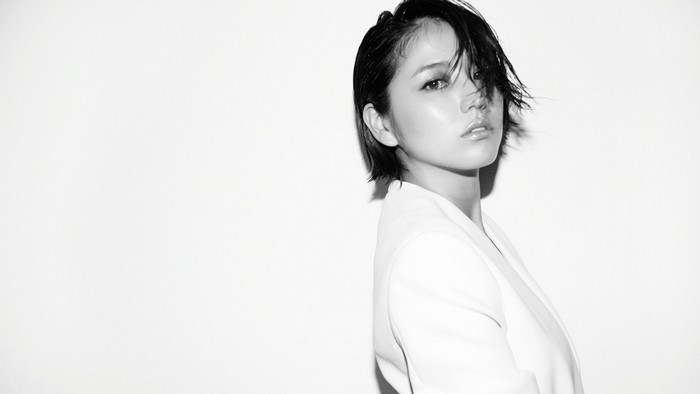Masami Nagasawa in monochrome portrait