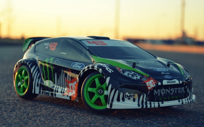 Monster Energy Ford Fiesta RC car