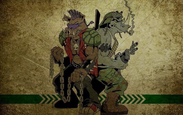Bebop and Rocksteady from Teenage Mutant Ninja Turtles