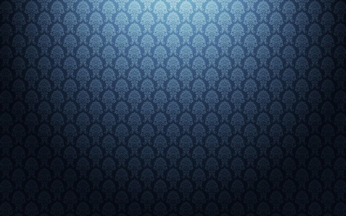 Blue damask pattern wallpaper