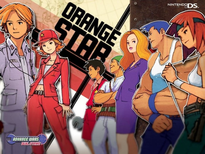 Orange Star characters from Advance Wars: Dual Strike