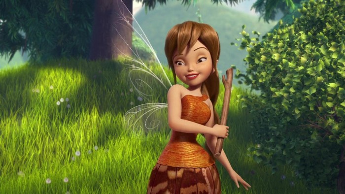 Fawn from Disney Fairies holding a stick