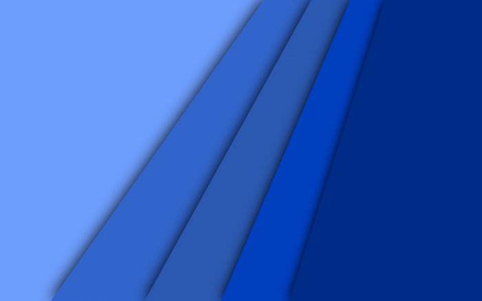 Abstract material style blue shapes