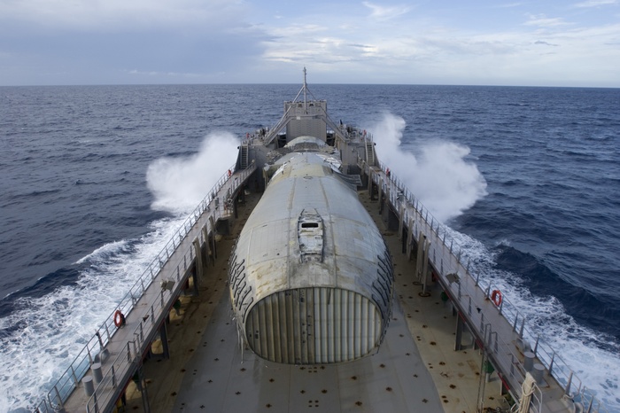 Logistics Support Vessel LSV-7 SSGT Robert T. Kuroda at sea