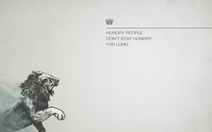 Lion sketch with motivational quote and crown