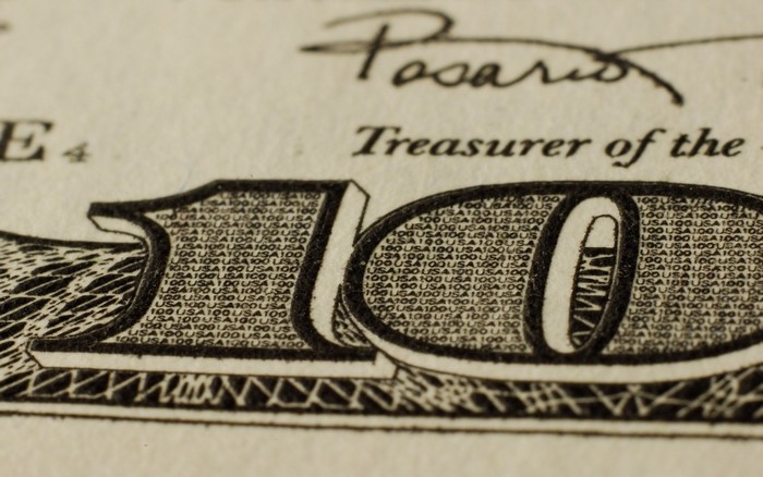 Close-up of a 100 Dollar Bill