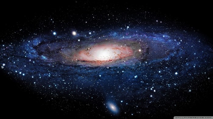 Andromeda Galaxy in deep space
