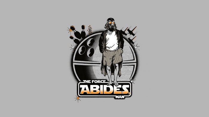 Darth Vader from Star Wars as The Dude
