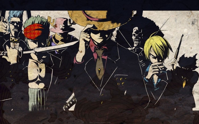 One Piece characters in suits