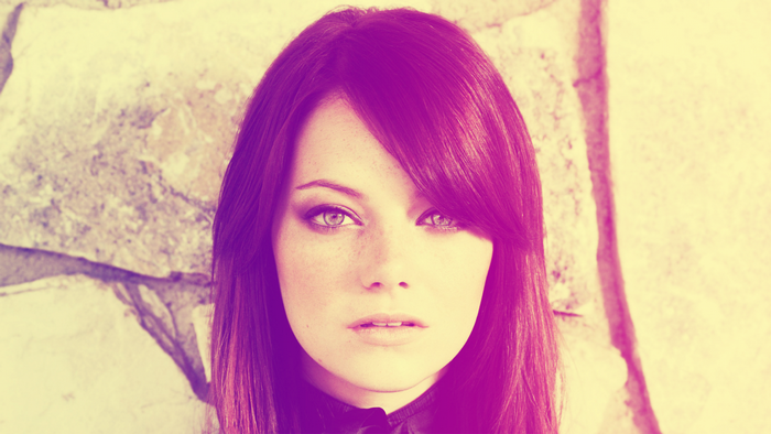 Emma Stone close up portrait