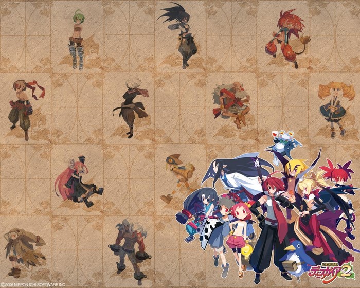 Disgaea 2: Cursed Memories characters collage
