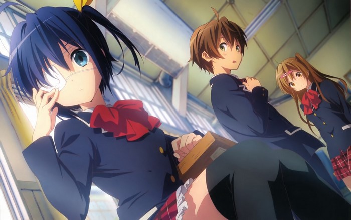Rikka Takanashi and friends from Chuunibyou demo Koi ga Shitai