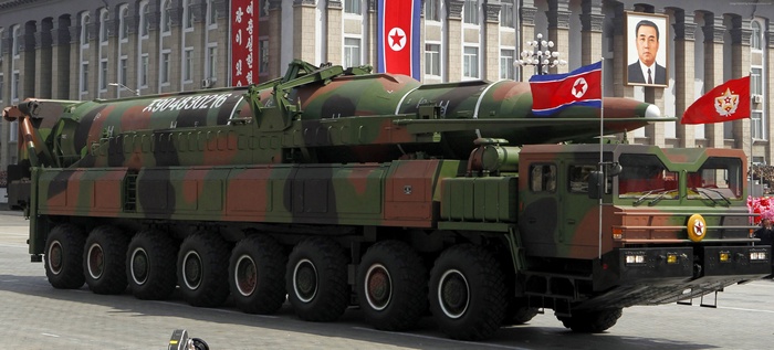 North Korean Hwaseong-13 Missile on Display