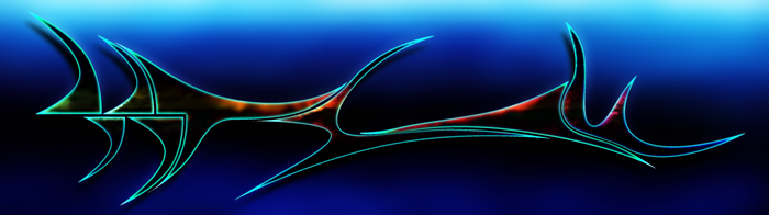 Abstract digital art with glowing lines