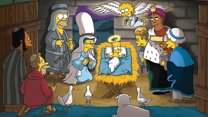 The Simpsons Nativity Scene