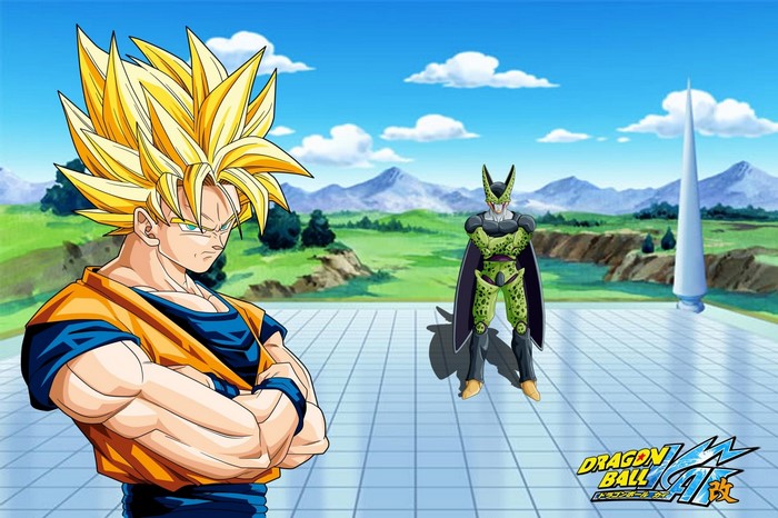 Son Goku and Cell from Dragon Ball Z