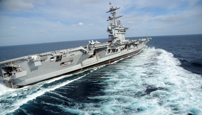 USS Carl Vinson (CVN-70) aircraft carrier at sea