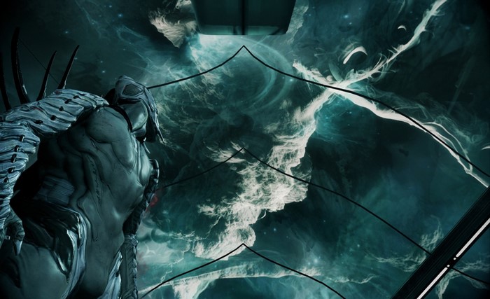 Ash Warframe in a nebula from Warframe