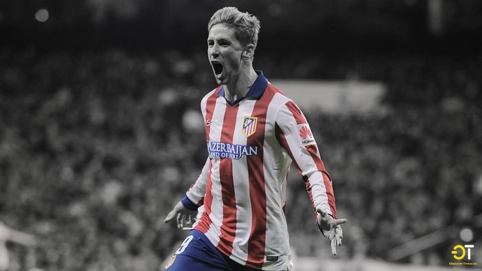 Fernando Torres of Atletico Madrid celebrating