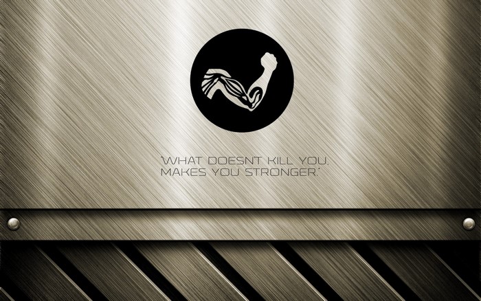 Motivational Quote with Bicep Icon