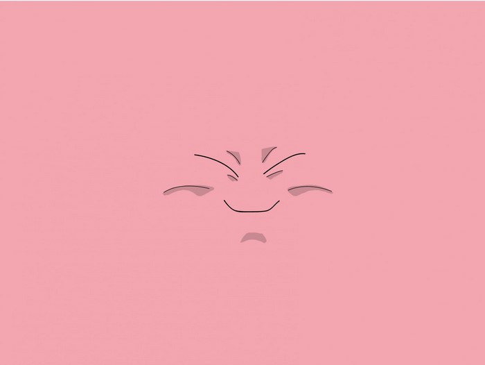 Majin Buu face illustration