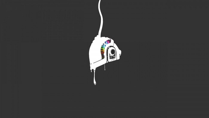 Daft Punk helmet illustration