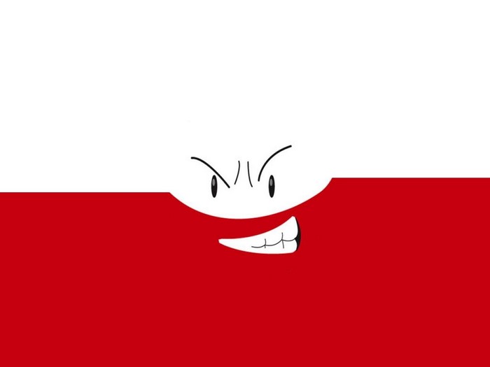 Gastly from Pokemon, Polish flag