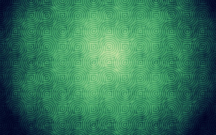 Green abstract geometric pattern with vignette