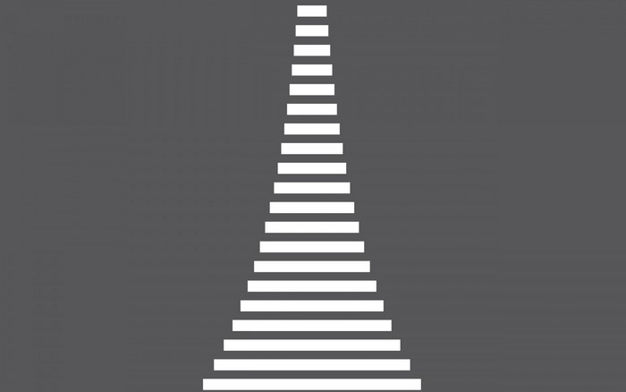 Minimalist illustration of a zebra crossing