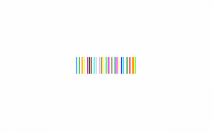 Colorful barcode with various colored lines