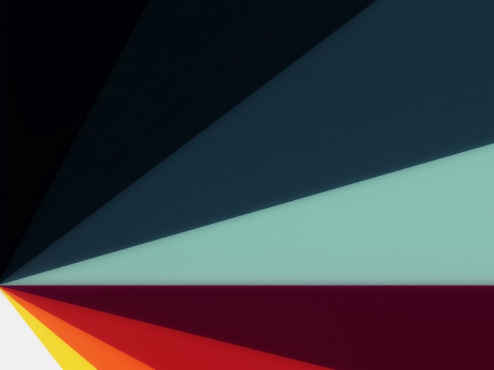 Abstract geometric shapes with a color gradient