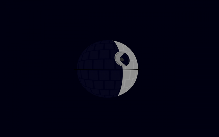 Death Star from Star Wars illustration