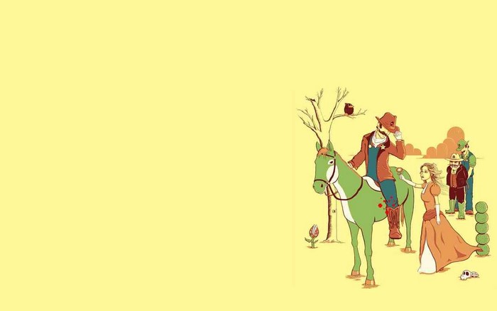 Mario and Princess Peach with Yoshi and Luigi