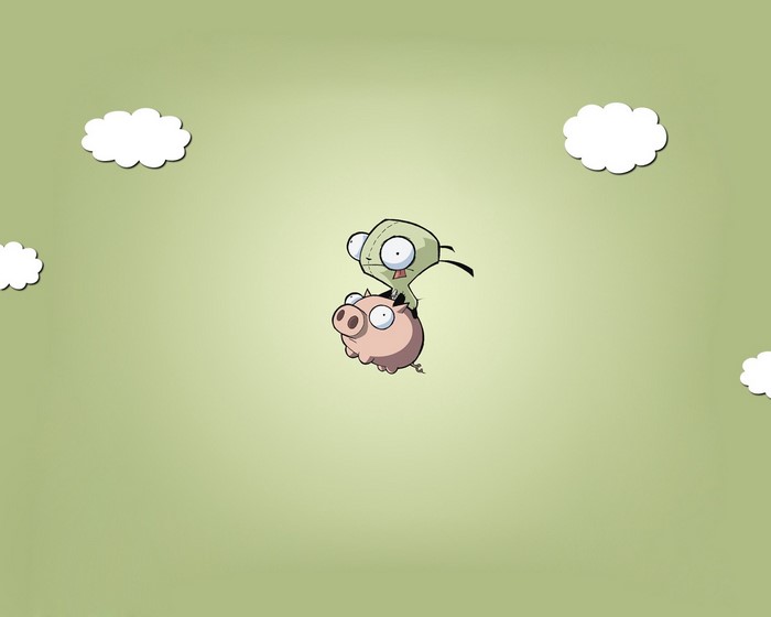 Gir and Pig from Invader Zim