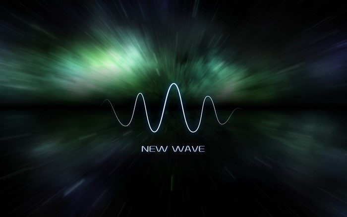 New Wave sound wave in space