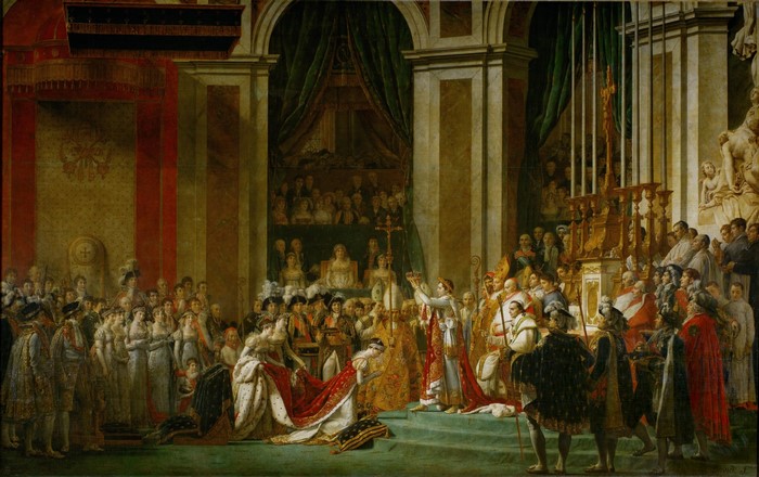 The Coronation of Napoleon and Josephine by Jacques Louis David