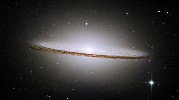 The Sombrero Galaxy in deep space