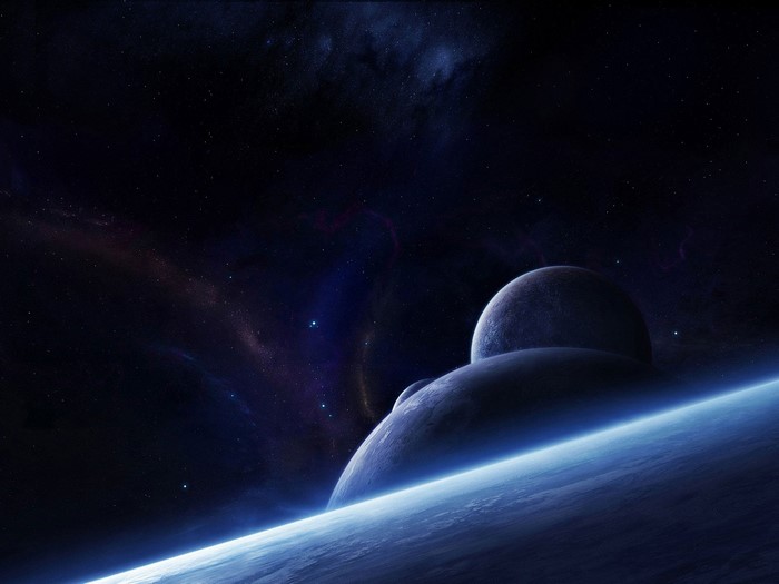 Planets and nebulae in deep space