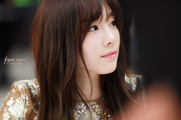 Kim Tae Yeon portrait with long brown hair