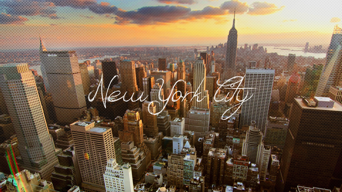 New York City Skyline at Sunset