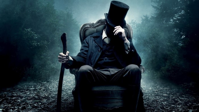 Abraham Lincoln Vampire Hunter in a forest