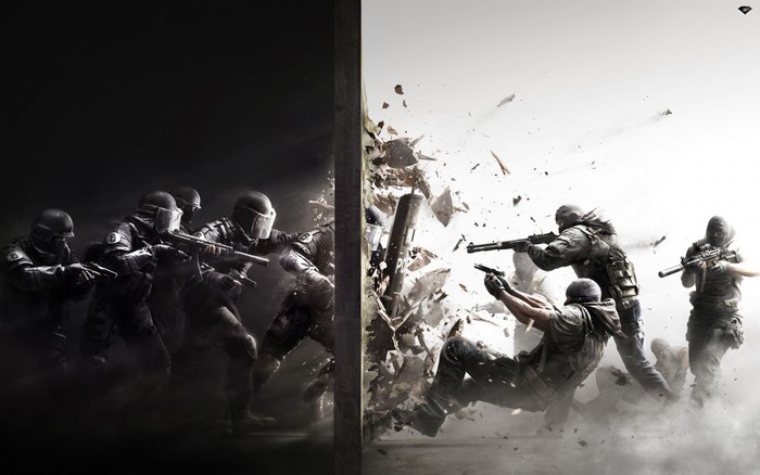 Rainbow Six Siege soldiers in combat