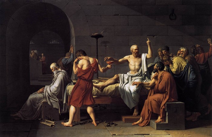 The Death of Socrates by Jacques Louis David