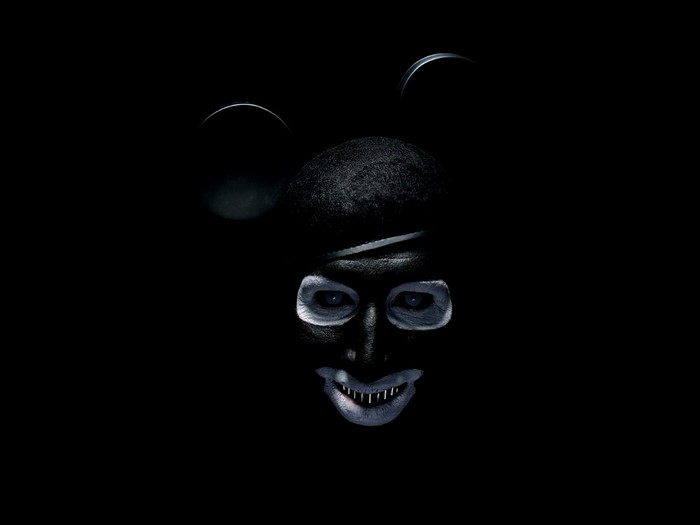 Marilyn Manson Black Monochrome Skull Illustration