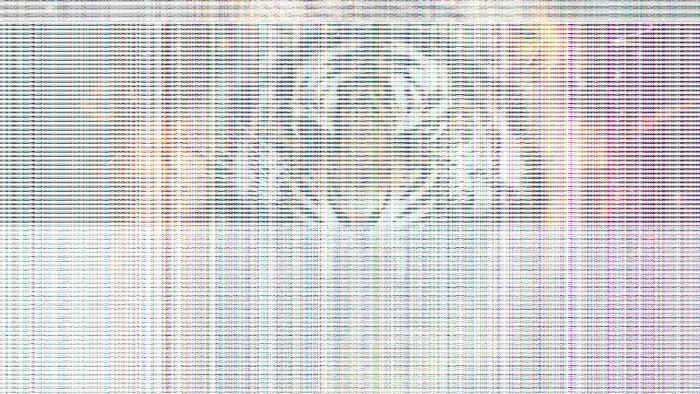 Tiger face with vertical lines