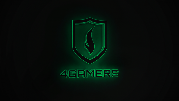 4Gamers logo with shield and flame symbol