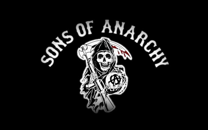 #1116705 illustration, monochrome, Sons Of Anarchy, black and white ...