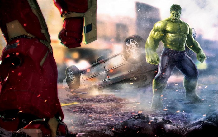 Hulk and Iron Man Clash in Avengers Scene