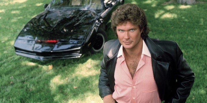 Michael Knight and K.I.T.T. from Knight Rider
