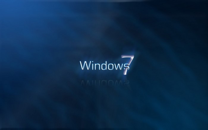 Windows 7 logo on a blue background